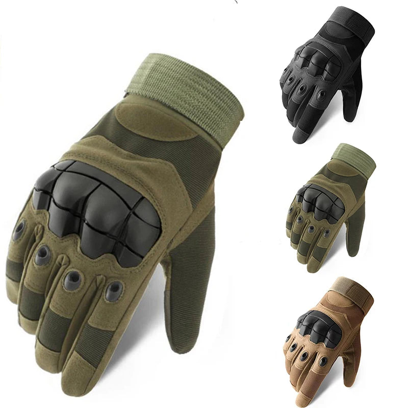Gants Tactiques Plein Doigt Outdoor – Écran Tactile & Grip | Randonnée, Moto & Musculation | Protection Fitness