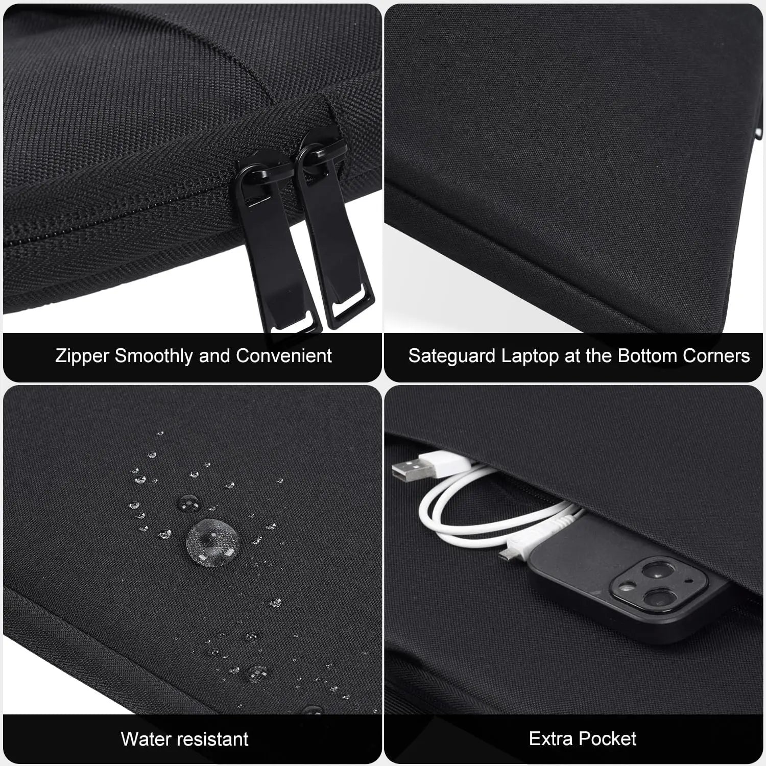 UPERFECT Housse 22'' Waterproof – Sac Transport Moniteur, Laptop & Tablette | Grande Capacité & Poignée Robuste