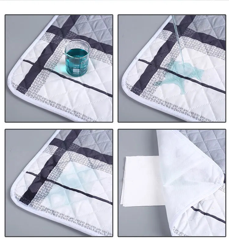 Alèse Imperméable Lavable Bébé Imprimé Cartoon – Protège-Matelas Respirant Anti-Fuite Toddler