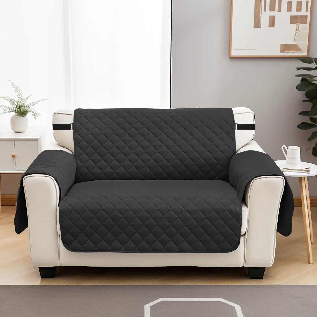 Housse Canapé Matelassée Imperméable Antidérapant Sangles Élastiques – Protège Canapé Lavable Enfants & Animaux | Déco Maison