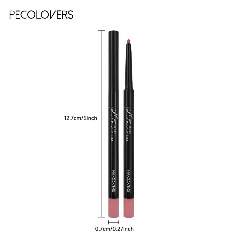 Crayon Lipliner Mat Waterproof – 12 Couleurs Longue Tenue | Contour Lèvres Hydratant