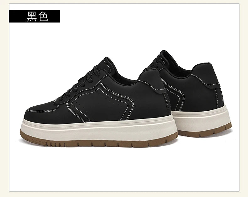 Chaussures Rehaussantes Homme 10/8/6CM Invisibles – Sport Blanches Grande Taille 37-44