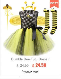Déguisement Fée des Forêts Fille – Robe Elfe Princesse Feuilles d'Automne avec Ailes Halloween Noël
