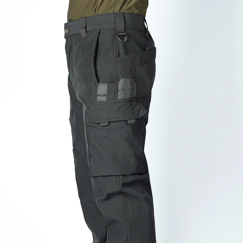 Herren Taktische Fleece Softshell Cargohose Multipocket Outdoor Wandern Sport Militär Warm Herbst Winter Arbeit – Premium Tactical Hose Allrounder | Outdoor Mode Premium Herren