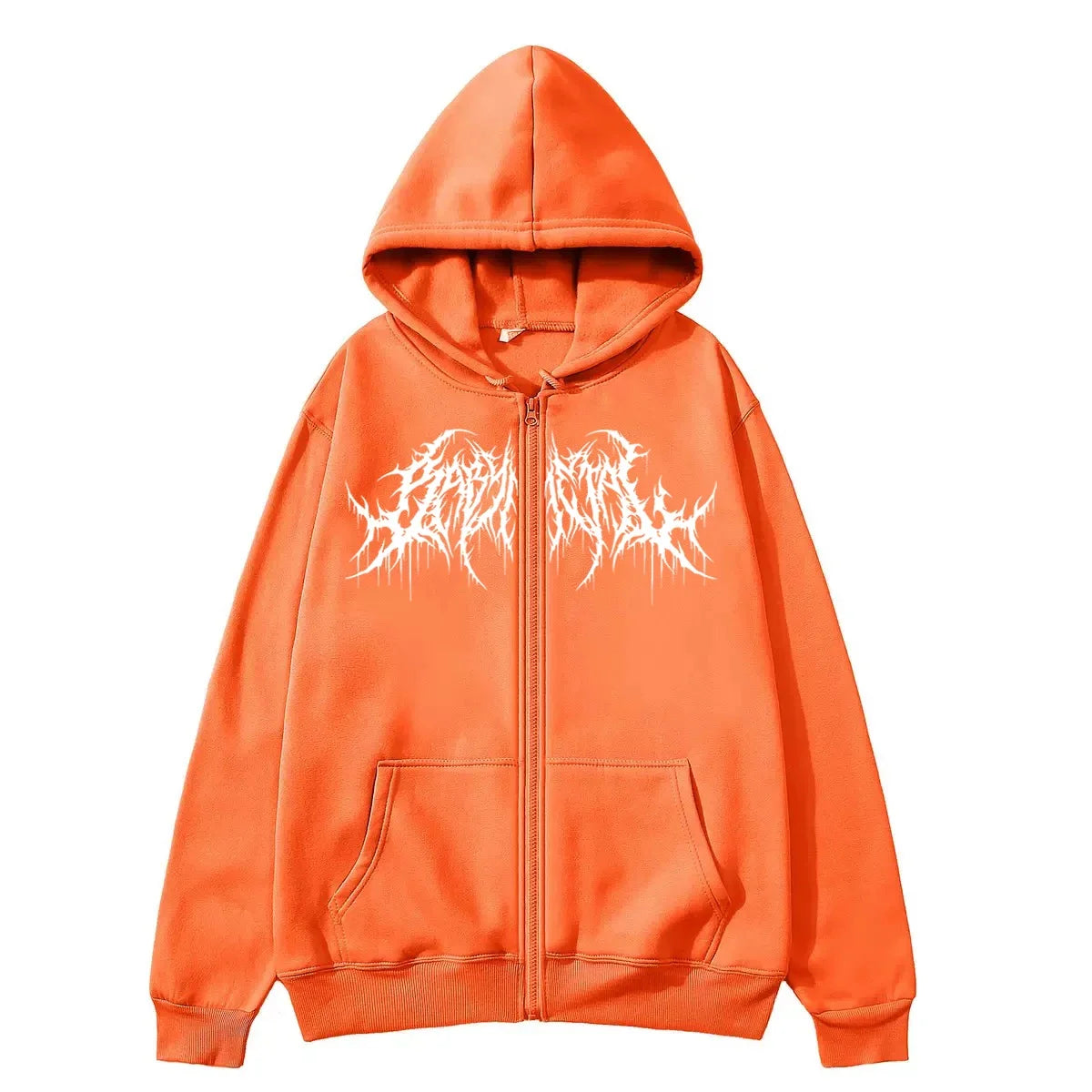 Hoodie Zippé Homme Y2K Imprimé Graphic Hip-Hop Gothique Chaud Automne Hiver | Sweatshirt Y2K Gothique Premium