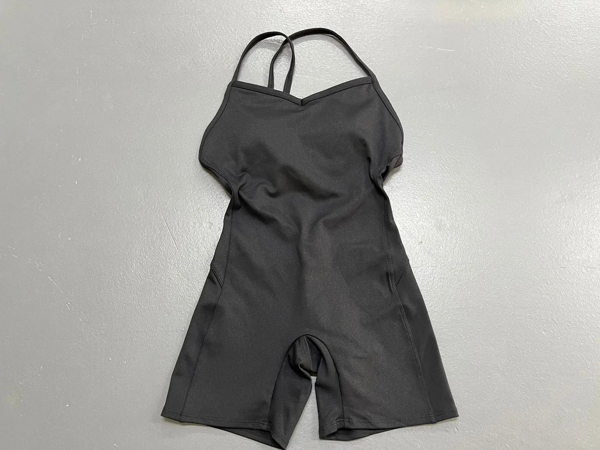 Combinaison Yoga Femme Sexy Dos Nu Croisé Gainante Fessier – Body Sport Fitness Gym Couleur Unie | Mode Athleisure