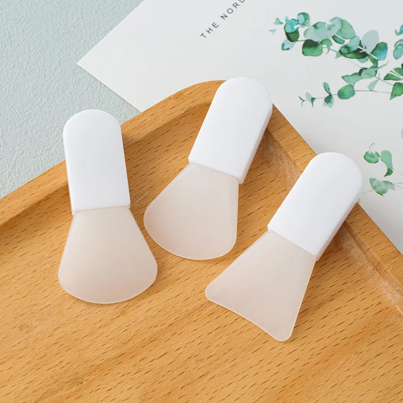 Set 3 Pinceaux Masque Visage en Silicone – Applicateur Argile, Boue & Crème | Outil Soin Visage DIY & Salon