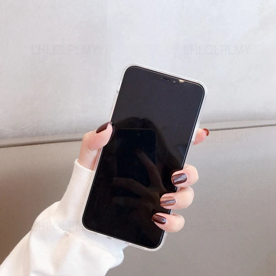 Coque Silicone Miroir Maquillage Bling iPhone – Compatible 7 8 X XR XS 11 12 13 14 15 Pro Max | Protection TPU