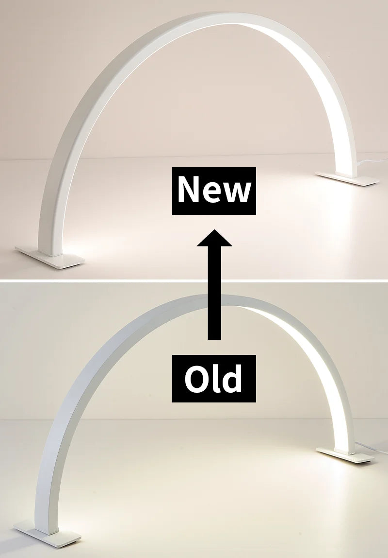 Lampe Annulaire LED Demi-Lune Bureau – Luminosité Réglable Salon Cils Tatouage Ongles | Lampe Maquillage Professionnel