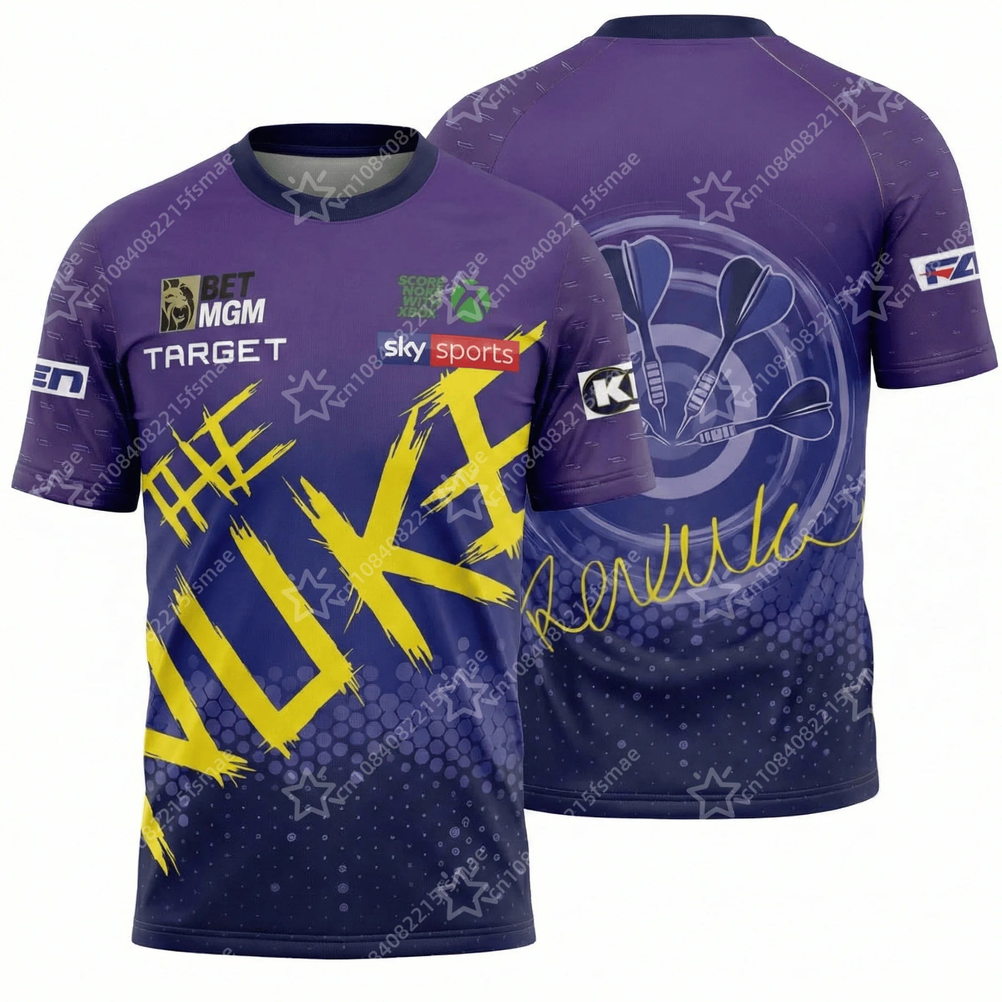 T-Shirt Fan Luke Littler "The Nuke" PDC Darts 2026 – 3D-gedrucktes Kurzarm-Trikot für Herren