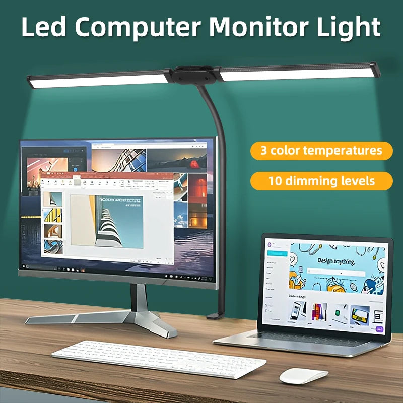 Barre LED Moniteur – Lampe Bureau Dimmable Accroche Écran | Éclairage Laptop & Office Sans Éblouissement