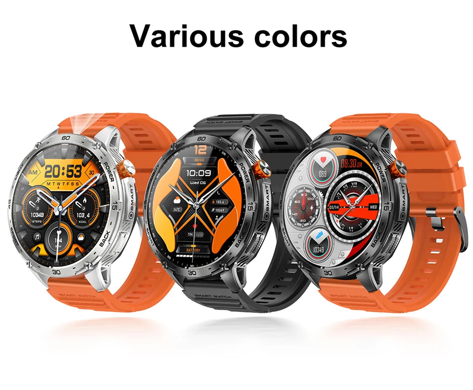 Smartwatch Homme 2026 Écran AMOLED 1.75" Ultra HD – Batterie 730mAh Bluetooth Appel Sport Android iOS