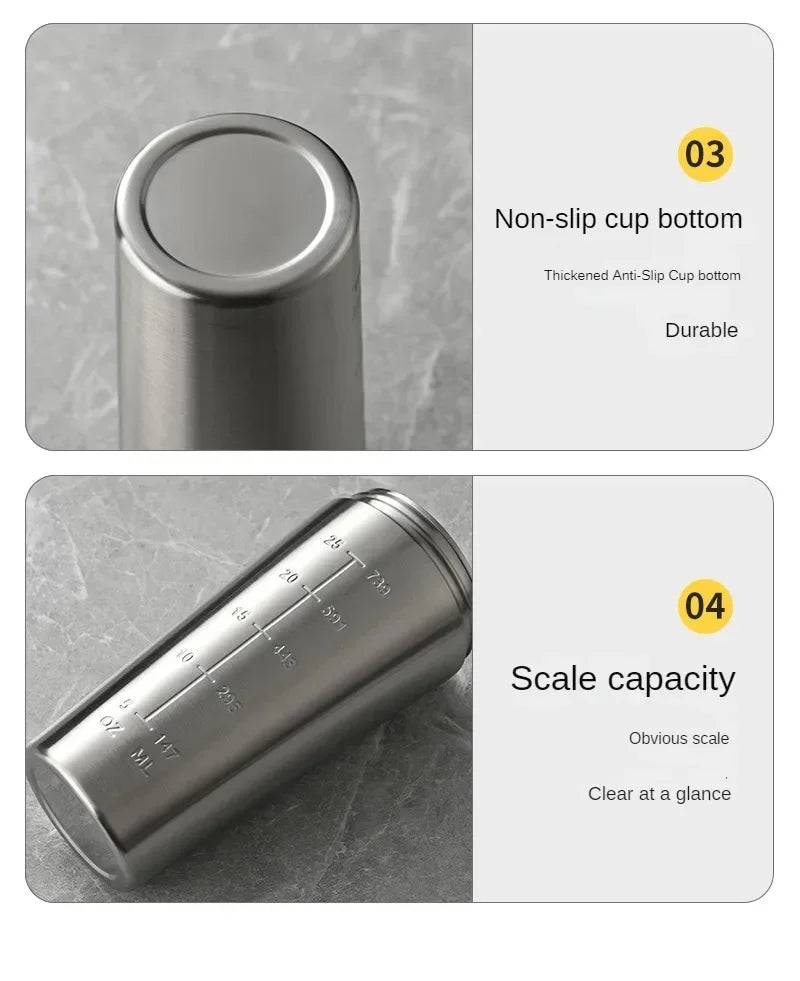 Shaker Protéiné Inox Sport Portable – Bouteille Nutrition Fitness & Musculation | Étanche & Sans BPA | Gym & Workout