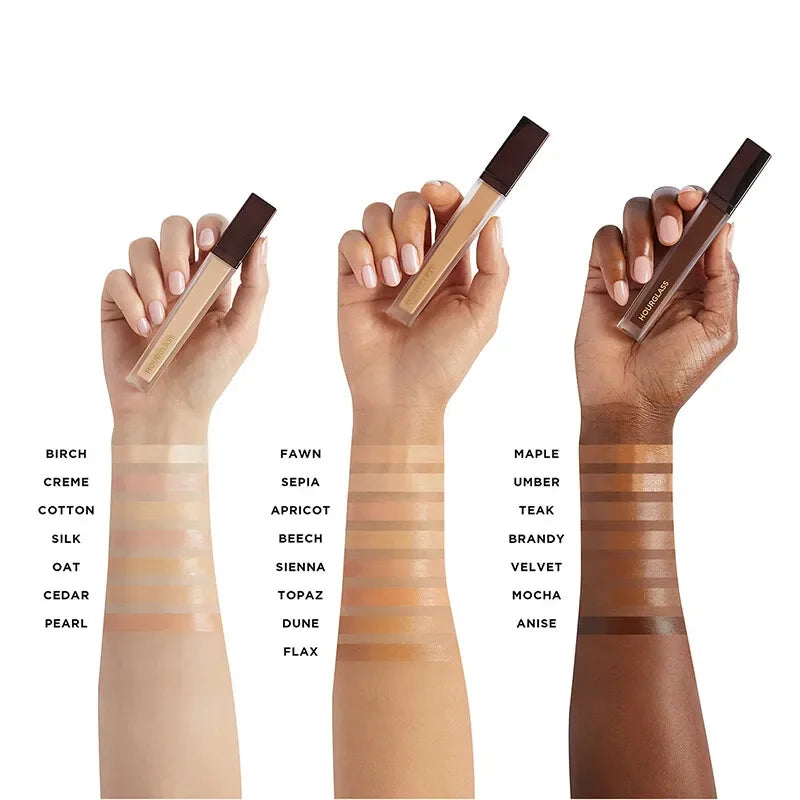 Fond de Teint Liquide Correcteur Hourglass Multicolore – Hydratant Longue Tenue Fini Délicat | Maquillage Coton Avoine