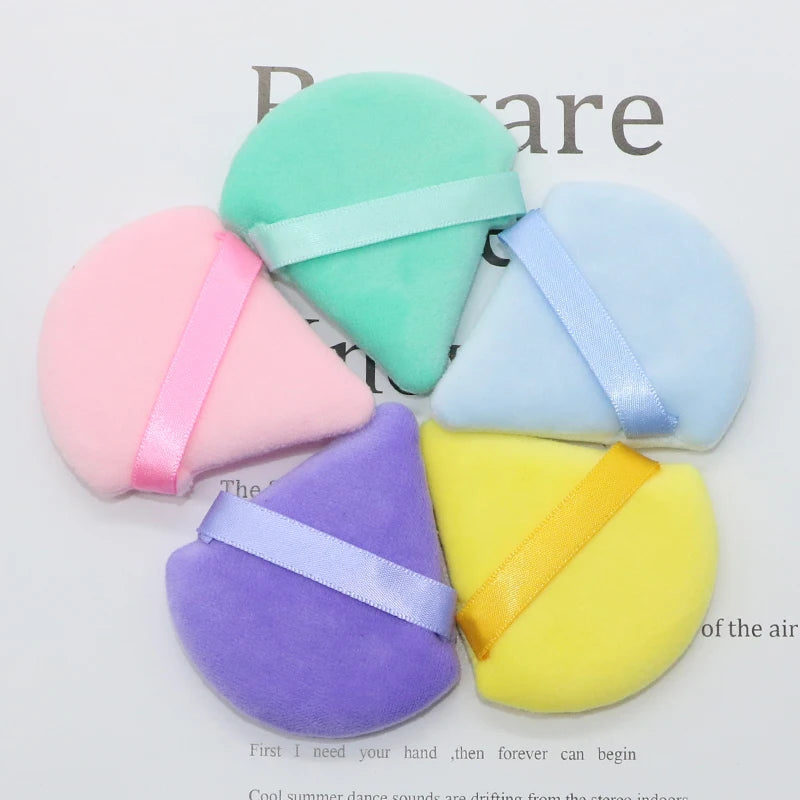 Éponges Puff Triangulaires Velvet OGEYERO – Contouring, Fards & Fond de Teint | Outil Maquillage Visage & Yeux