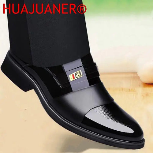 Chaussures Cuir Business Rehaussantes Homme – Formal Casual Automne Confortables