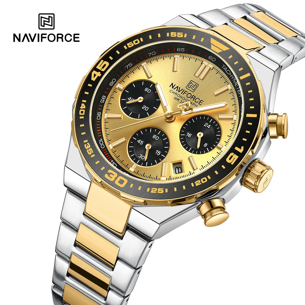 Montre Homme Naviforce Business Classique Quartz – Acier Inoxydable Étanche Fashion 2024
