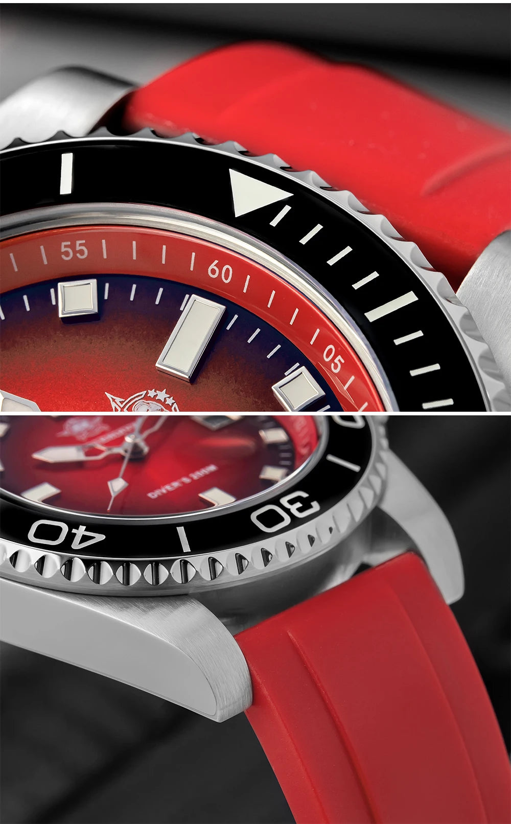 Montre Homme ADDIESDIVE AD2089 Quartz 2025 – Super Lumineuse Étanche 200M Silicone Luxe