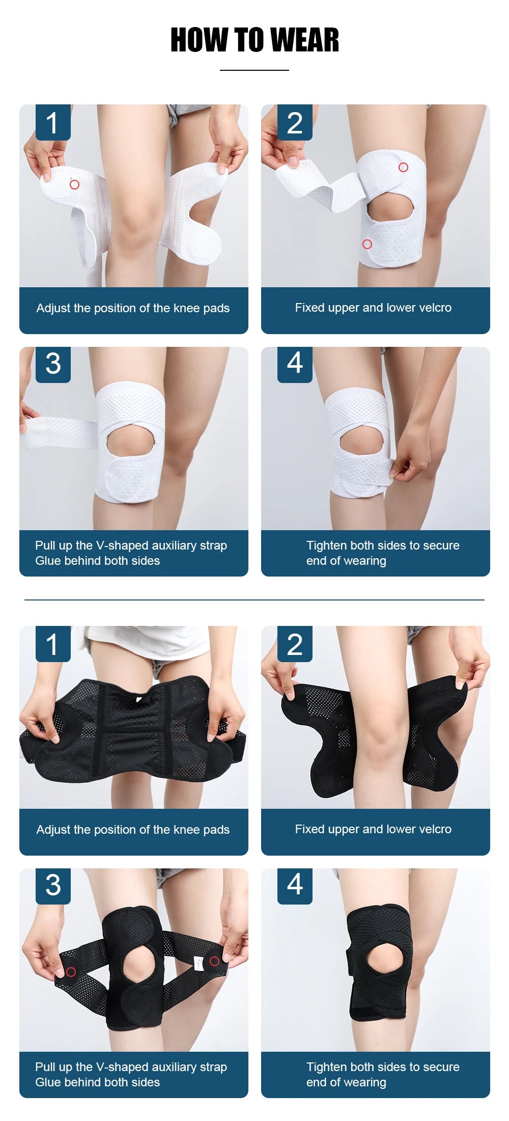 Genouillère Sport Élastique Compressive Unisexe – Maintien Articulations, Arthrite & Protection Genou | Fitness, Volley & Running