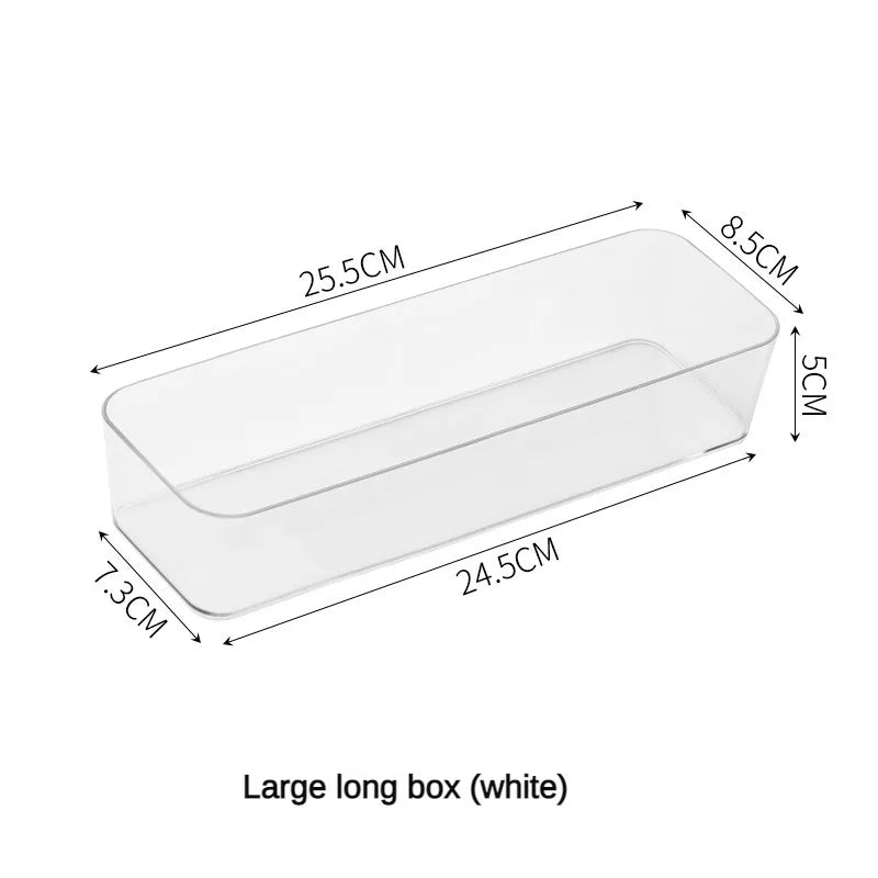 Organisateurs Tiroirs Bureau Maquillage 2025 – Boîtes Plastique Transparent | Rangement Salle de Bain & Bureau