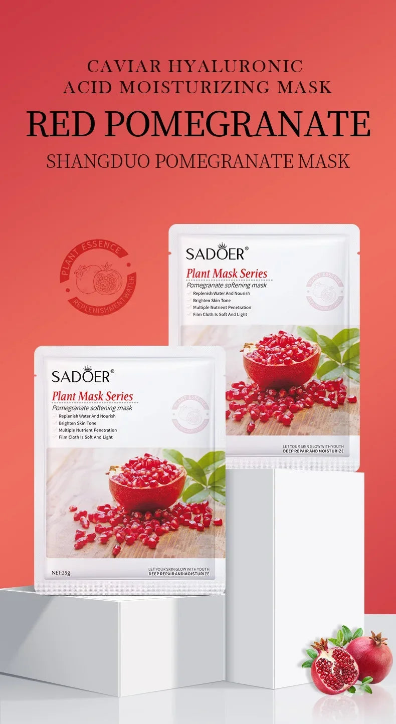Set 8 Masques Visage Naturels - Hydratation & Fermeté K-Beauty