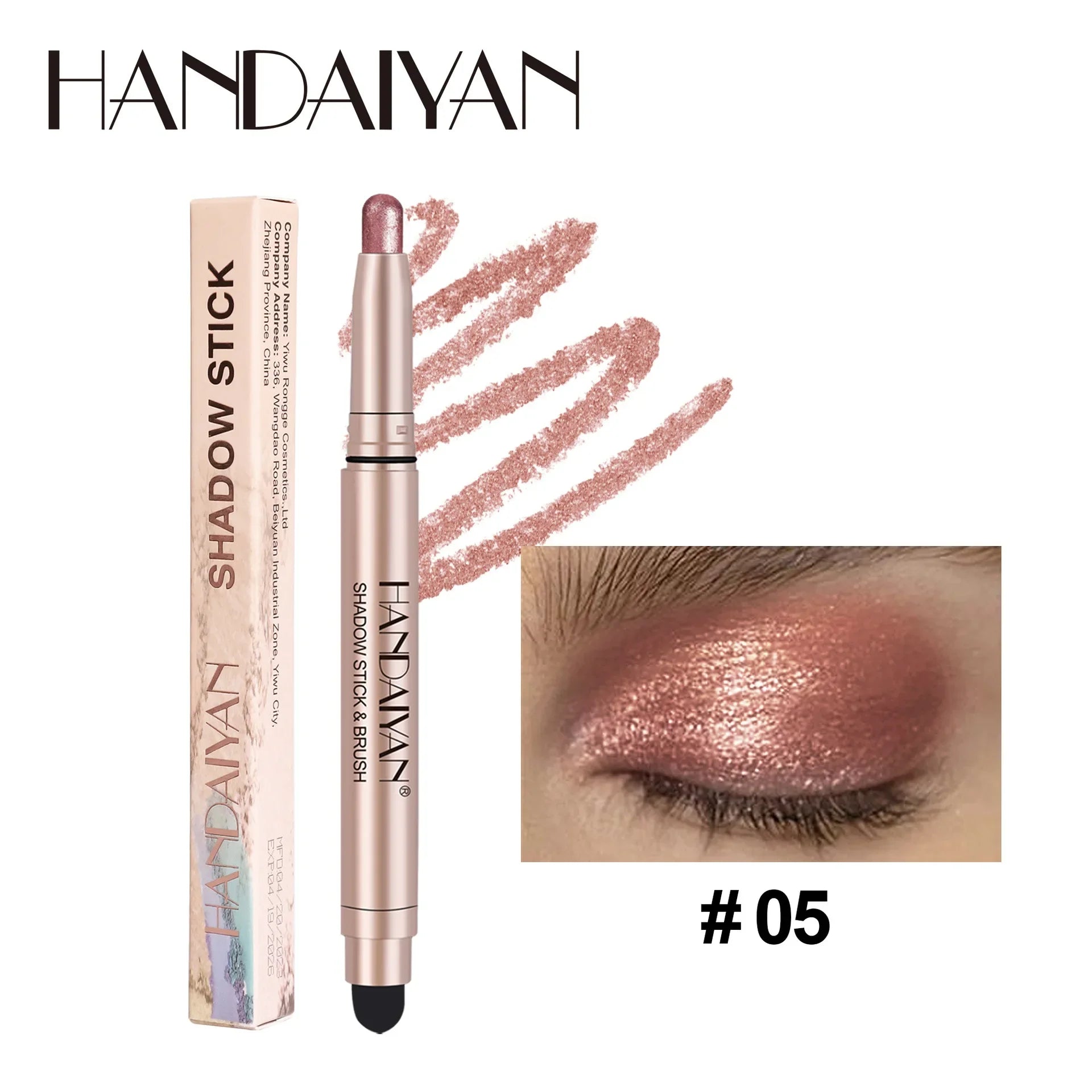 Crayon Fard à Paupières Coloré – Mat Nacré Waterproof | Rose, Brun, Vert, Noir