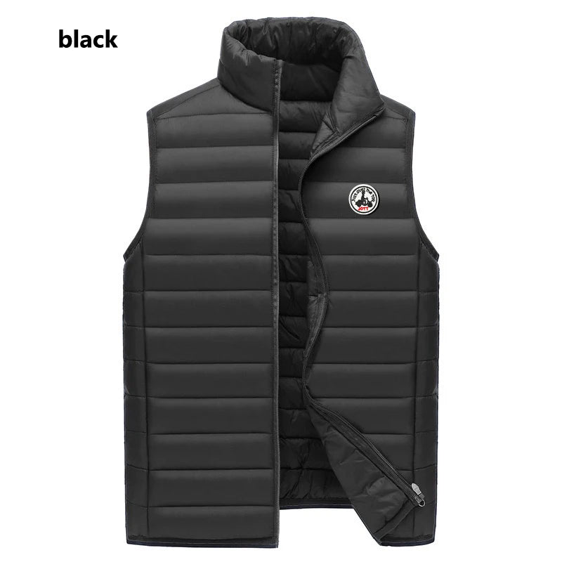 Doudoune Légère Unisexe Manches Longues Zip Broderie Logo Capuche – Coupe-Vent Chaude Printemps Automne Sortie | Mode Homme & Femme Premium