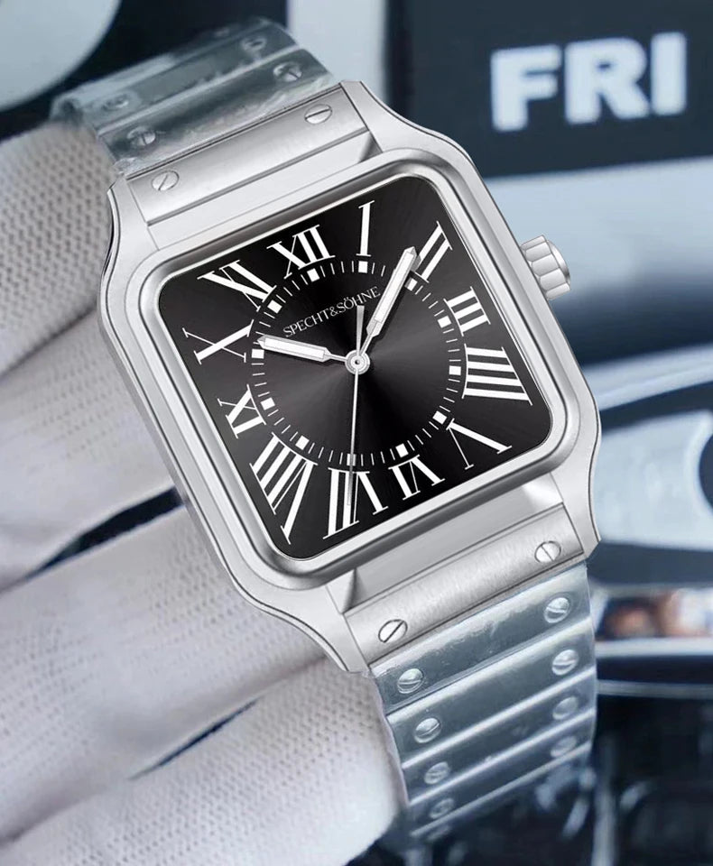 Montre Unisexe Specht & Söhne Luxe 34mm Quartz – Ultra-Fine Saphir Acier Étanche 50M