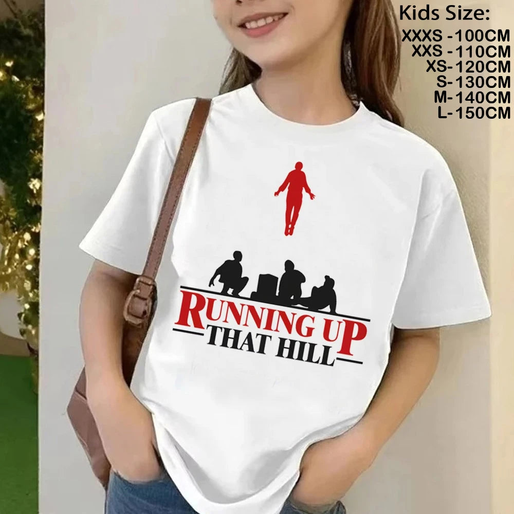 T-Shirt Enfant Imprimé Stranger Things Demogorgon – Manches Courtes Ample Casual | Fille & Garçon