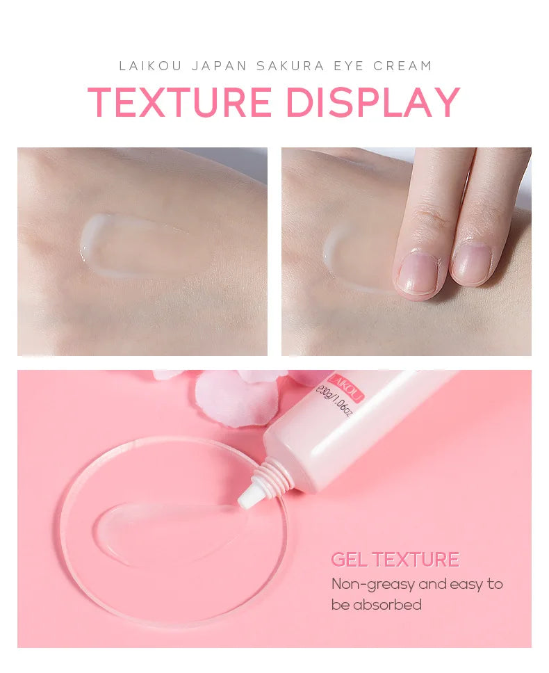 Kit Skincare Coréen LAIKOU Sakura – Nettoyant, Masque Yeux & Lèvres, Hydratation Intense | Routine Beauté K-Beauty Complète