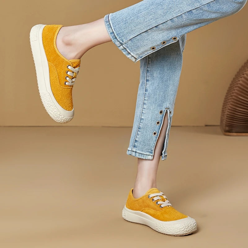 AIYUQI Ballerines Bout Carré Grande Taille 2026 – Flat Casual Sneakers Femme Élégantes