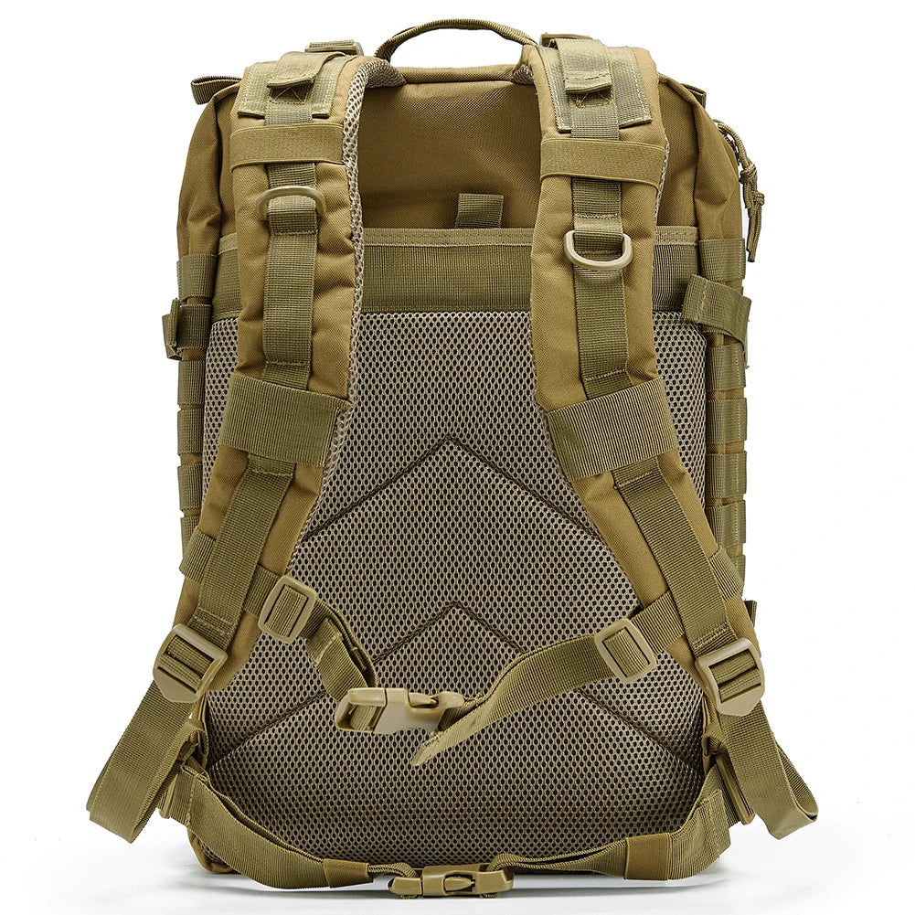 Sac à Dos Tactique Homme 45L – Sac Randonnée Camping Chasse Trekking Molle Militaire