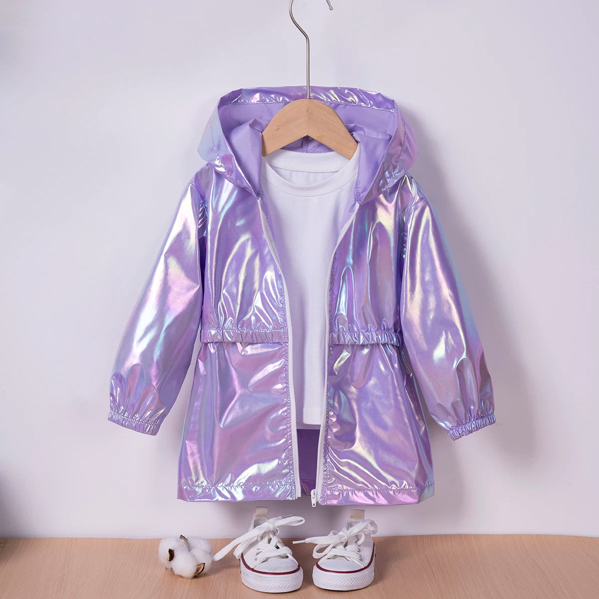 Veste Légère À Capuche Fille – Coupe-Vent Tendance Printemps Été Style Fashion