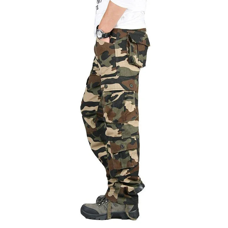 Pantalon Cargo Tactique Homme Coton Camouflage Grande Taille Outdoor Travail Randonnée Résistant Multipoches Confortable Durable – Cargo Tactique Premium Outdoor | Mode Homme Outdoor Tactique Premium