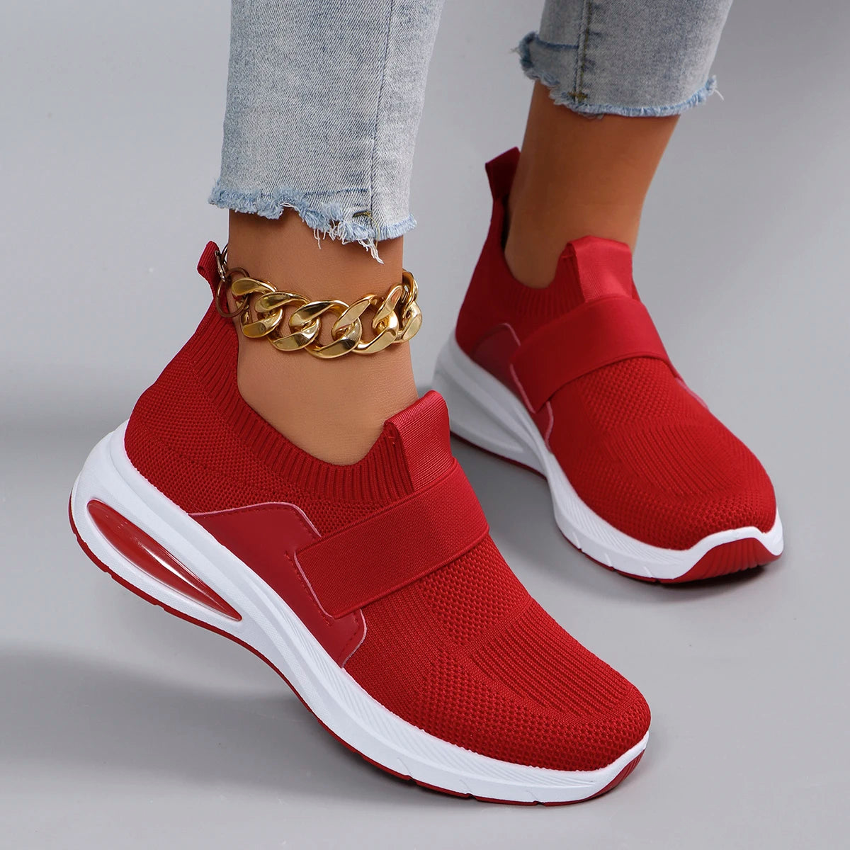 Chaussures Sport Flat Légères Non-Slip Femme – Respirantes Résistantes Casual Printemps