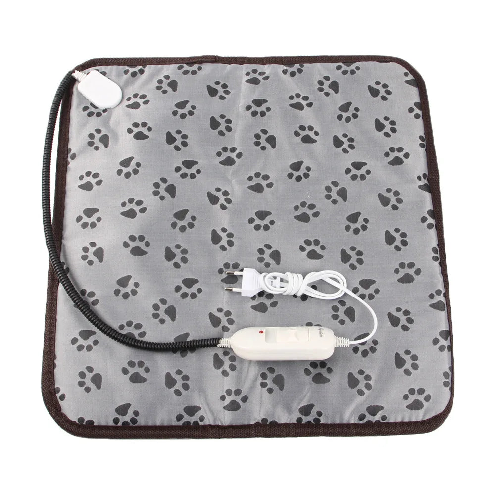 Couverture Chauffante Électrique Animaux Imperméable Anti-Morsure Résistante – Température Constante Réglable | Tapis Chauffant Chien Chat