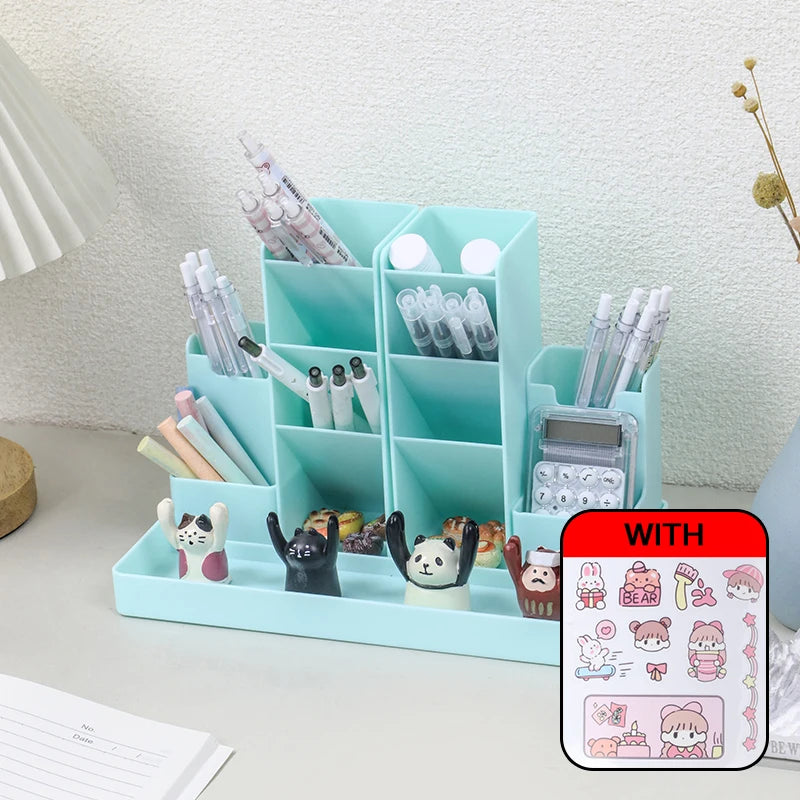 Porte-Stylos Bureau Organisateur Desktop – Support Crayons Papeterie École Accessoires
