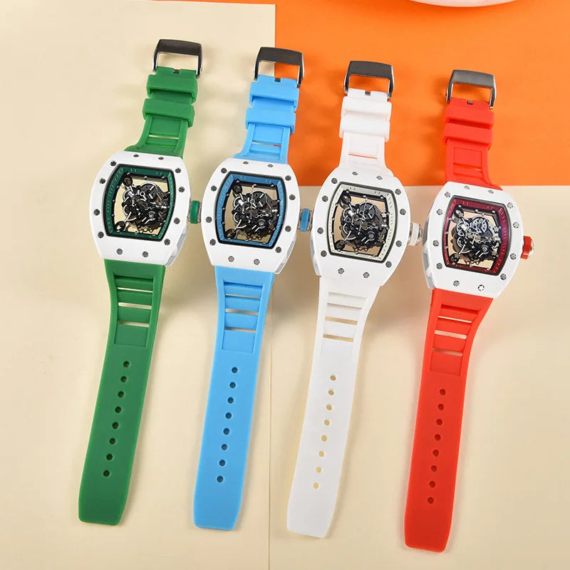 Montre Homme Luxe Mécanique Automatique Transparente – Étanche Fashion Tendance 2025