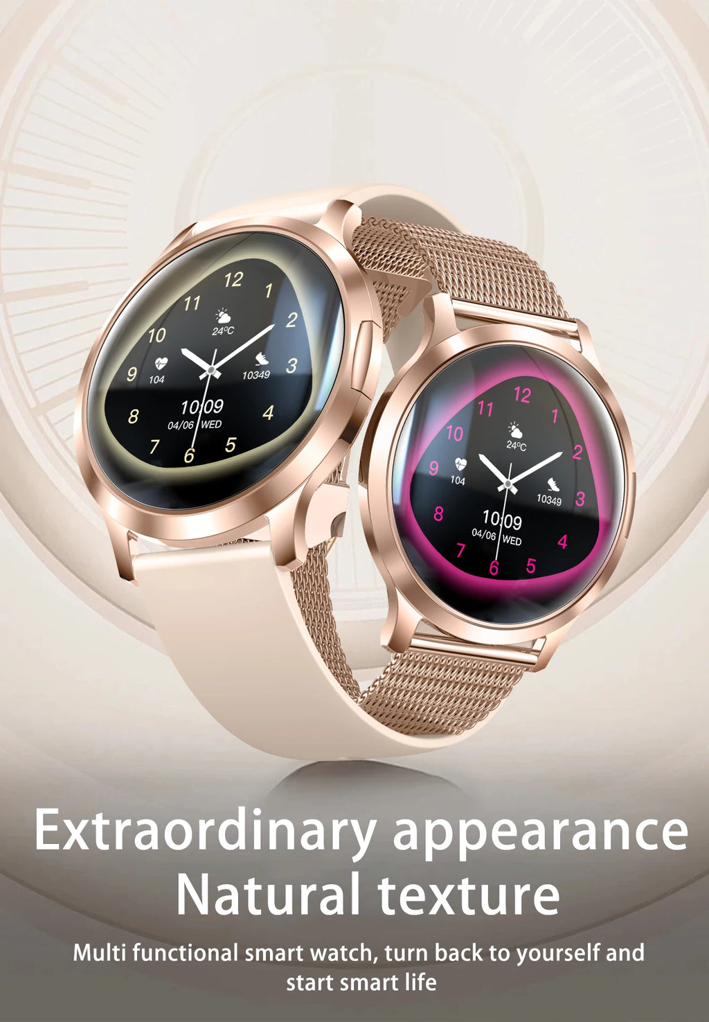 Smartwatch AMOLED 1.32" Unisexe 2025 – Cadran Personnalisable, Appels Bluetooth & Suivi Cardio | Sport & Fitness | Homme & Femme