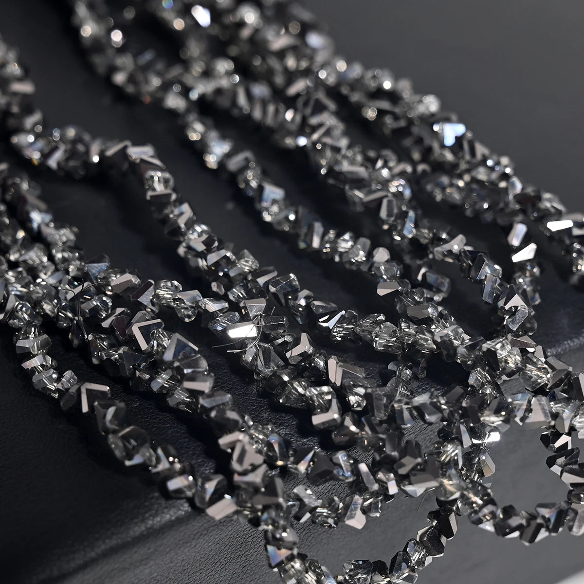 Lot 120 Perles Cristal Autrichien Triangles 4mm — Intercalaires DIY Bracelet Collier