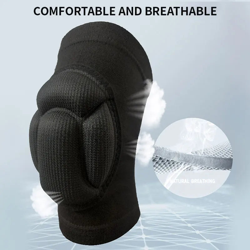 Genouillères Sport Épaissies Unisexe – Protection Élastique Genou | Fitness, Basketball & Volleyball | Anti-Chocs