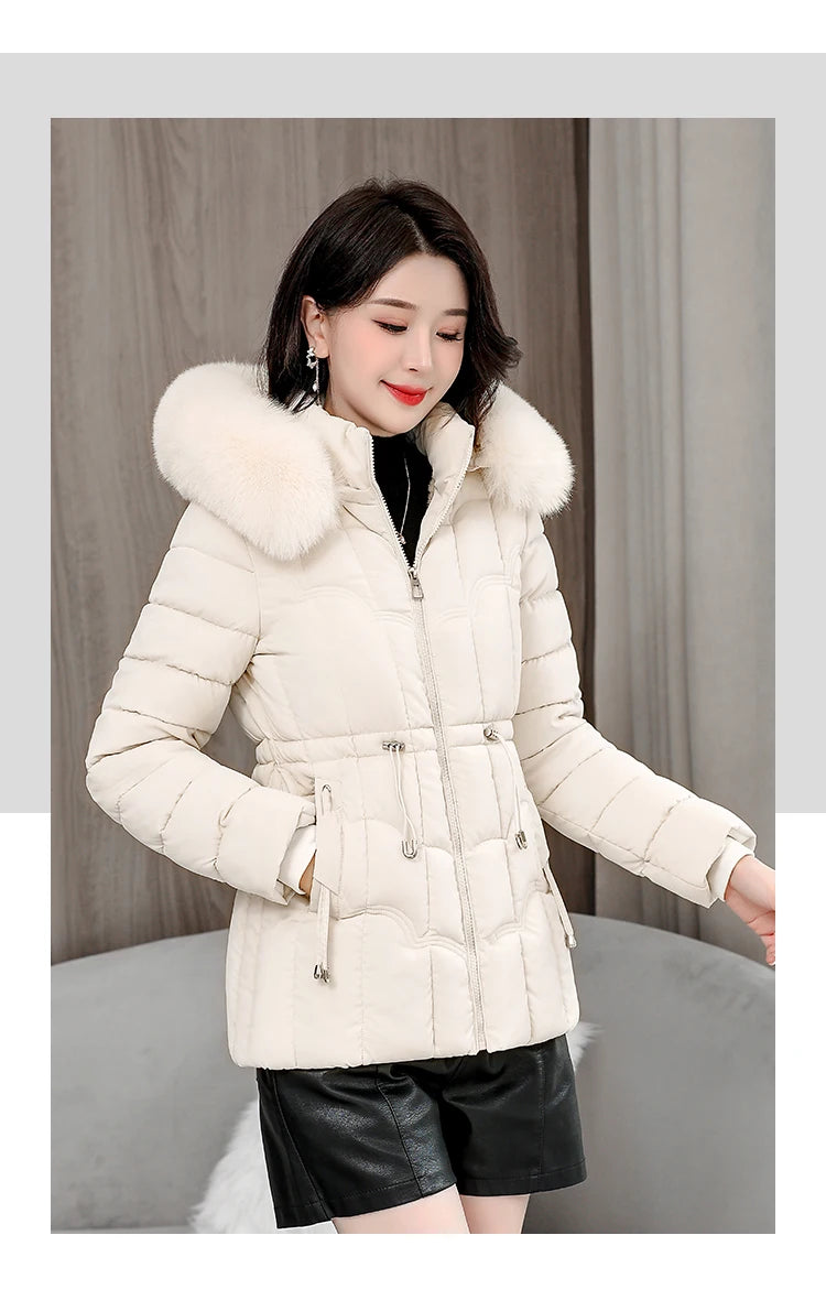 Doudoune Courte Femme À Capuche – Manteau Matelassé Chaud Haute Qualité | Hiver 2025 Tendance