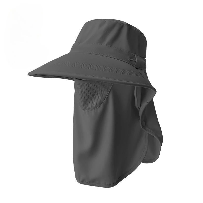 Chapeau Anti-UV Été – Protection Visage & Cou | Large Bord Respirant | Cache-Visage Solaire | Outdoor, Randonnée & Plage