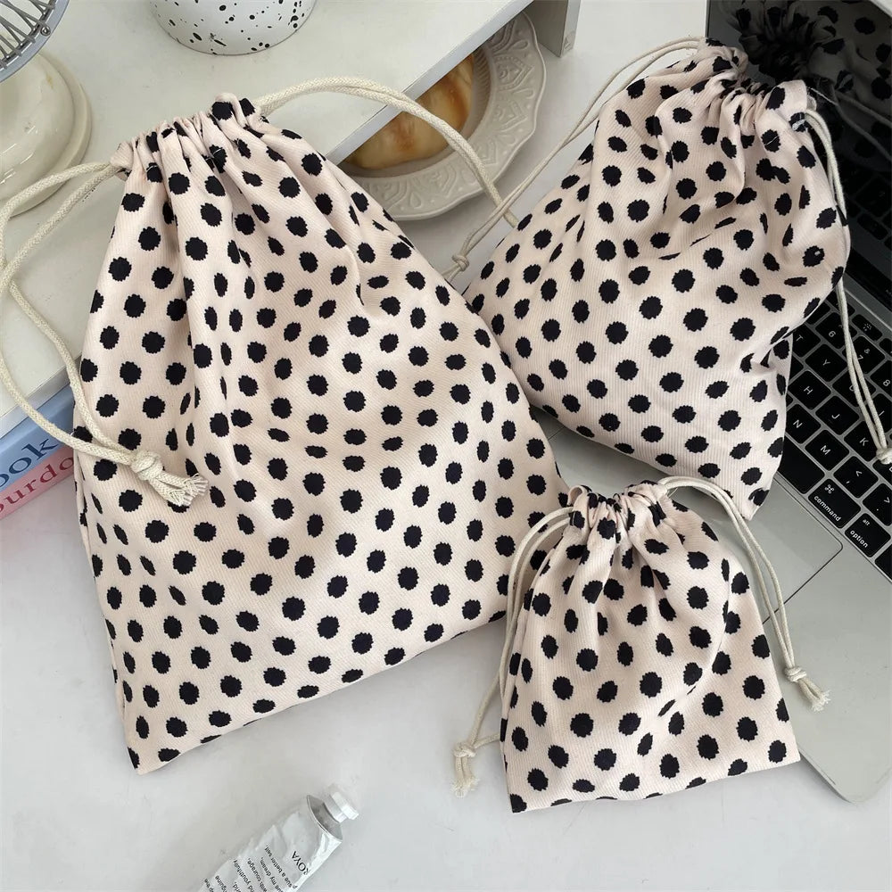 Trousse Maquillage Kawaii Florale - Pochette Cosmétiques & Voyage Cordon