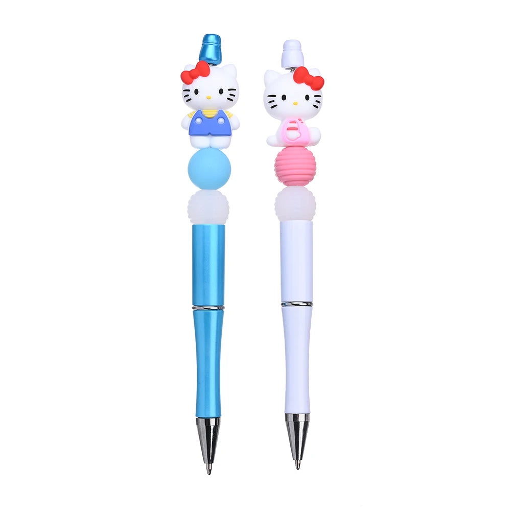 7 Perles Silicone 3D Thème Sanrio Hello Kitty – Perles Focus DIY Colliers Bracelets Attache-Tétine