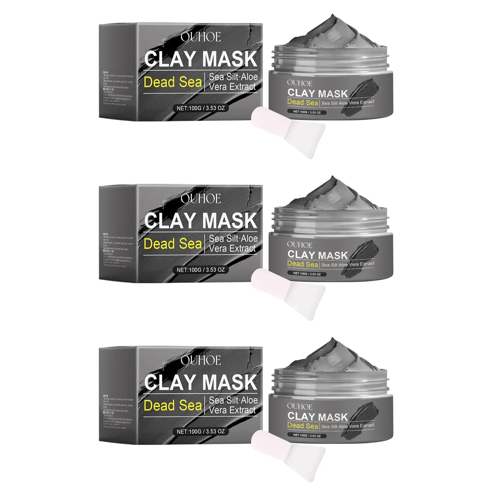 Masque Visage Boue Mer Morte – Purifiant, Éclaircissant & Anti-Points Noirs | Contrôle Sebéum & Réparation Peau