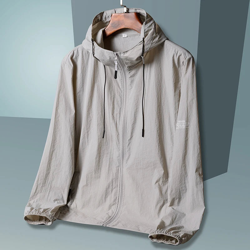 Veste Coupe-Vent Unisexe Anti-UV Capuche Été – Séchage Rapide Pêche Chasse Outdoor Homme & Femme | Windbreaker Protection Solaire