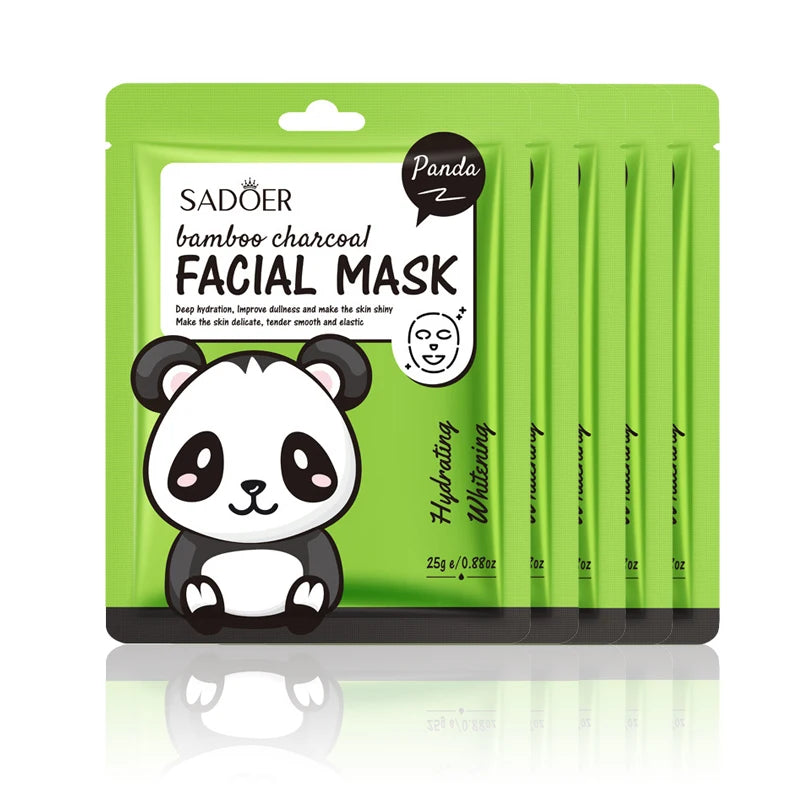Masques Visage Fruits Frais SADOER – Lot de 5 | Hydratation, Éclat & Apaisement | Soin Peau Quotidien