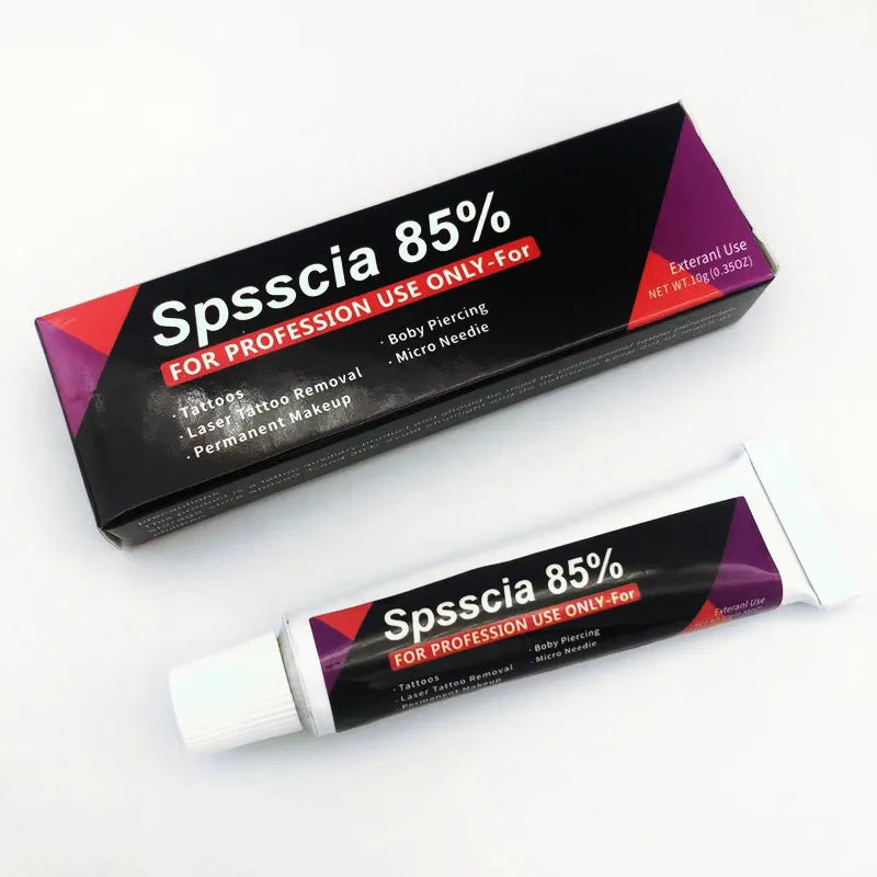 Crème Anesthésiante Spsscia 85% – Avant Maquillage Permanent, Microblading & Sourcils | 10g