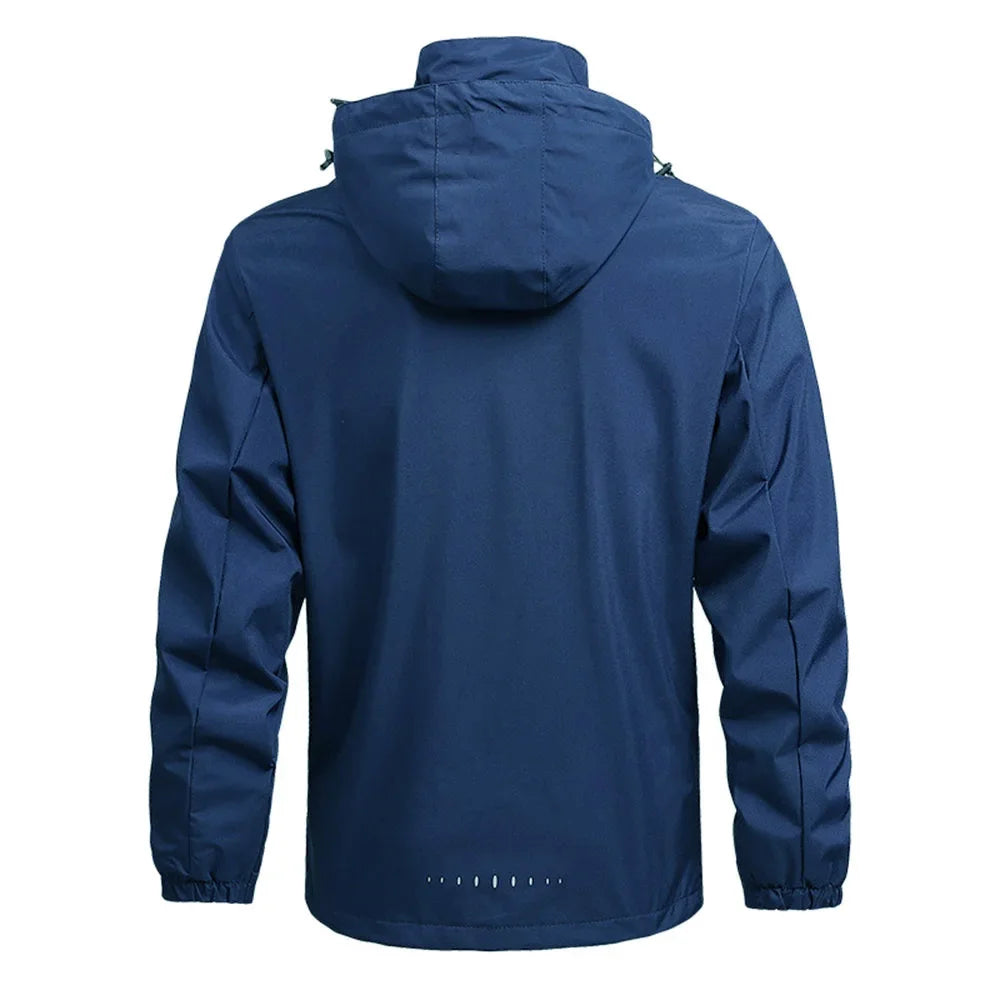 Veste Imperméable Homme Légère Capuche Outdoor Randonnée Coupe-Vent Anti-Pluie Escalade Trekking – Imperméable Sport Nature | Mode Homme Outdoor Premium